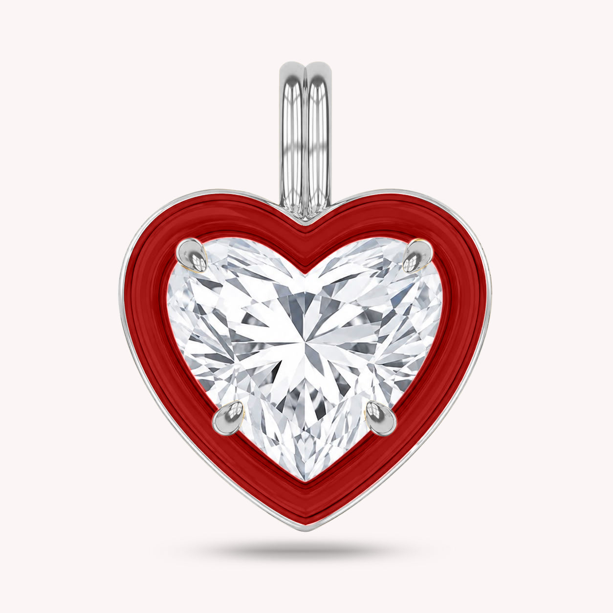 Solitaire Pendant Multi Shape Lab Created Moissanite Diamond