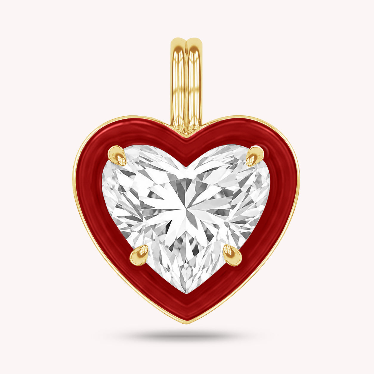 Solitaire Pendant Multi Shape Lab Created Moissanite Diamond