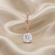 Cushion-Cut Dog Clip Bail Pendant | Lab-Grown Diamond