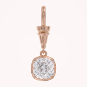 Cushion-Cut Dog Clip Bail Pendant | Lab-Grown Diamond