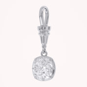 Cushion-Cut Dog Clip Bail Pendant | Lab-Grown Diamond