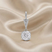 Cushion-Cut Dog Clip Bail Pendant | Lab-Grown Diamond