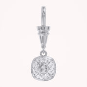 Cushion-Cut Dog Clip Bail Pendant | Lab-Grown Diamond