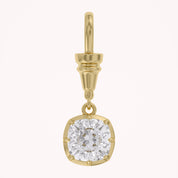 Cushion-Cut Dog Clip Bail Pendant | Lab-Grown Diamond