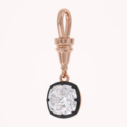 Cushion-Cut Dog Clip Bail Pendant | Lab-Grown Diamond