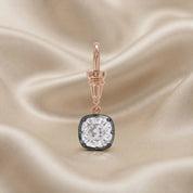 Cushion-Cut Dog Clip Bail Pendant | Lab-Grown Diamond