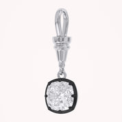 Cushion-Cut Dog Clip Bail Pendant | Lab-Grown Diamond