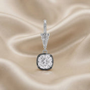 Cushion-Cut Dog Clip Bail Pendant | Lab-Grown Diamond