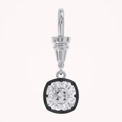 Cushion-Cut Dog Clip Bail Pendant | Lab-Grown Diamond
