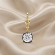 Cushion-Cut Dog Clip Bail Pendant | Lab-Grown Diamond