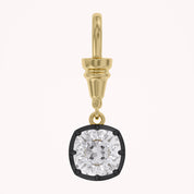 Cushion-Cut Dog Clip Bail Pendant | Lab-Grown Diamond