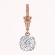 Cushion-Cut Dog Clip Bail Pendant | Lab-Grown Diamond