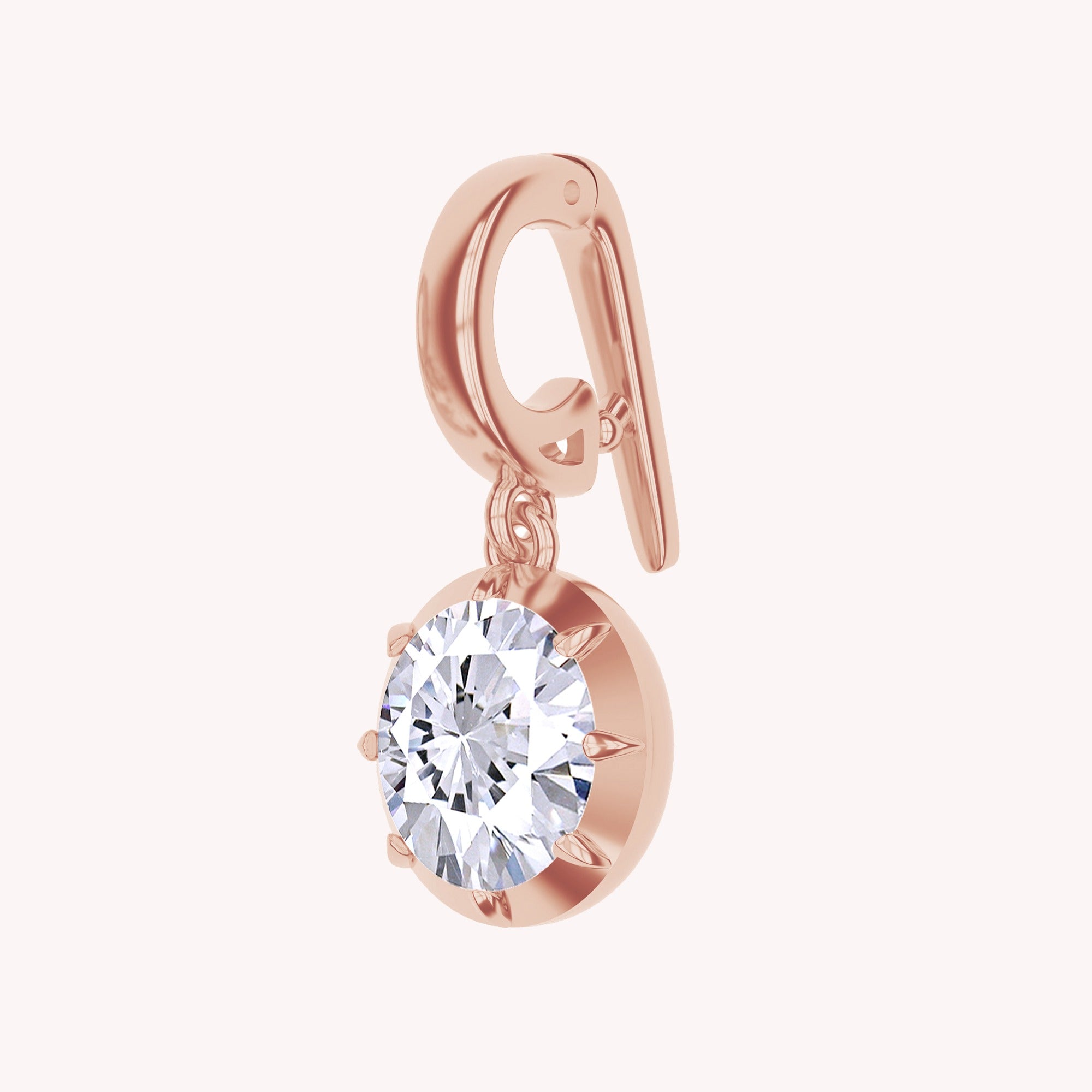 Multi Shape Lab Created Moissanite Solitaire Pendant