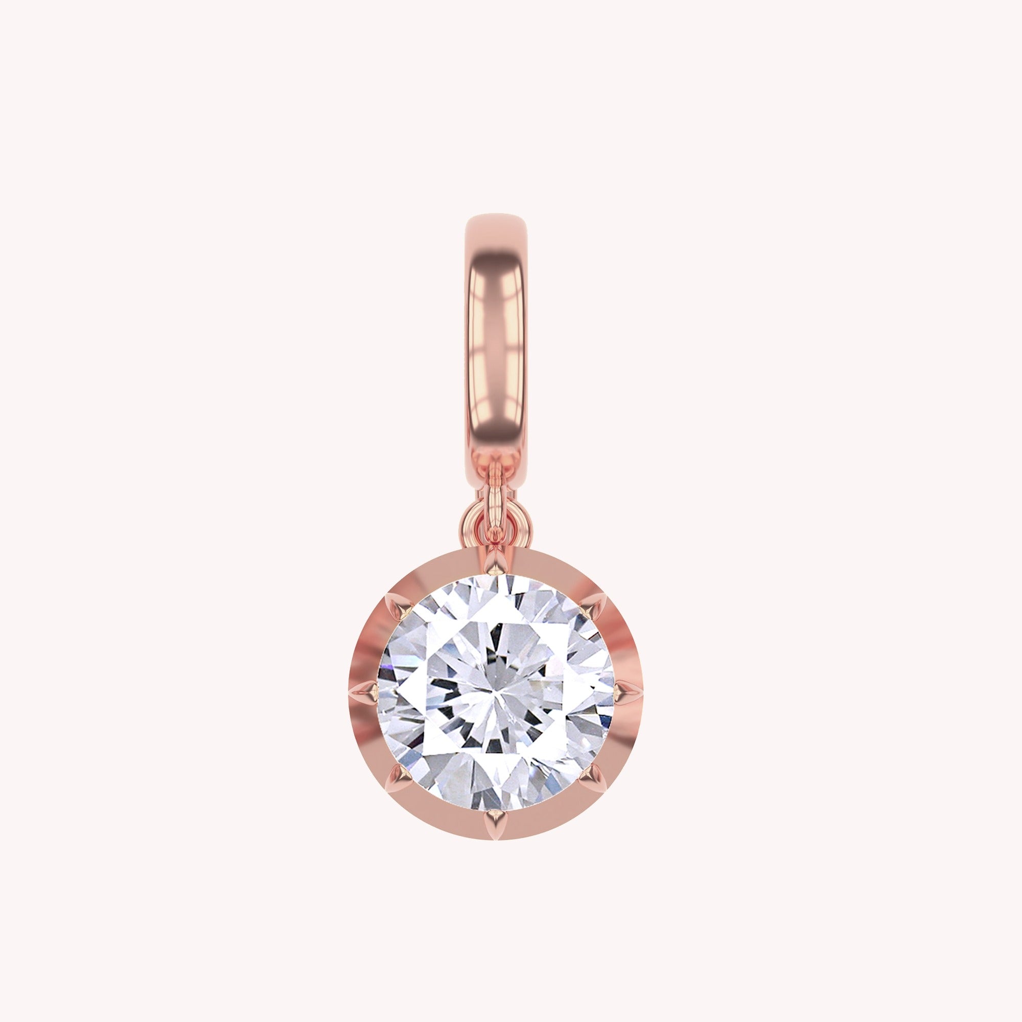 Multi Shape Lab Created Moissanite Solitaire Pendant