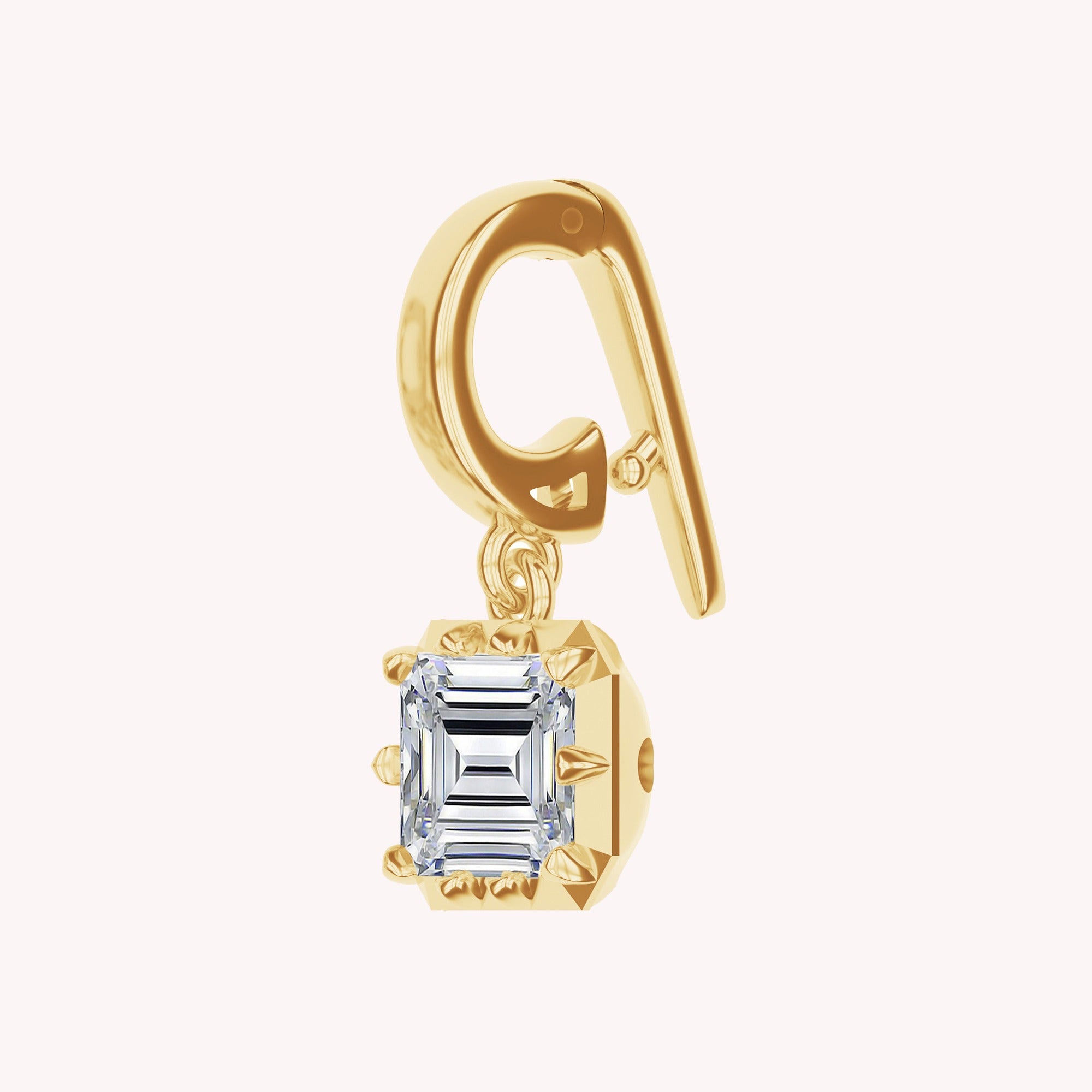 Multi Shape Lab Created Moissanite Solitaire Pendant