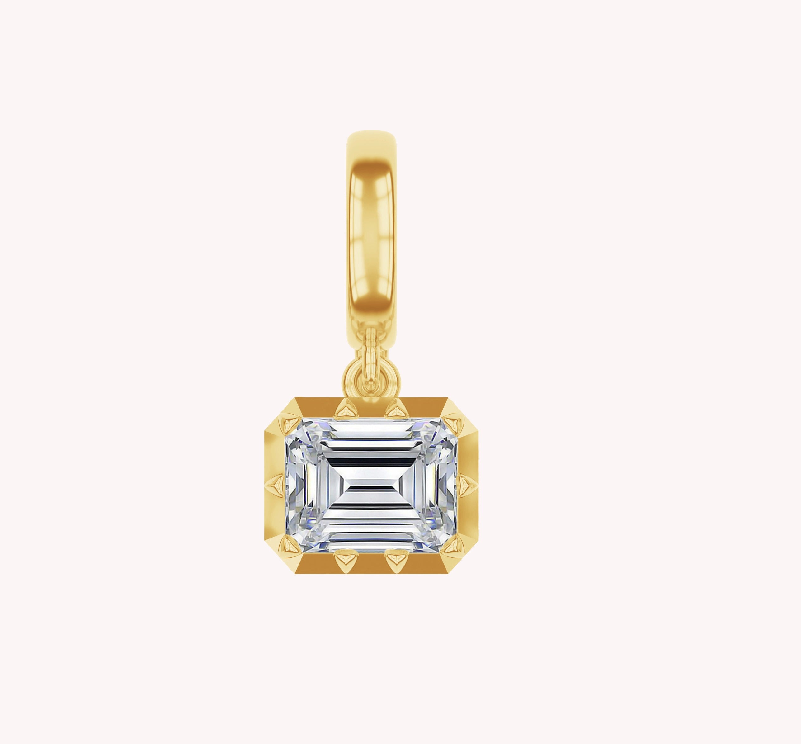 Multi Shape Lab Created Moissanite Solitaire Pendant