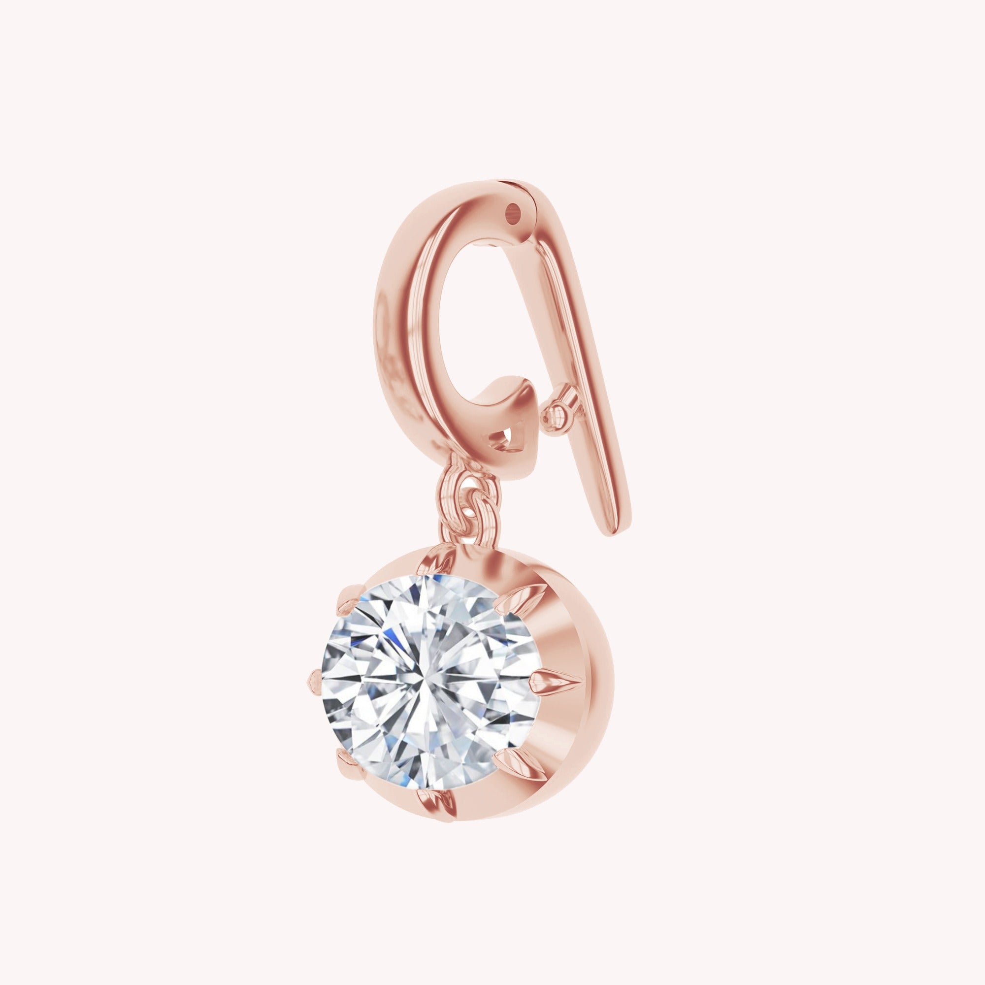 Multi Shape Lab Created Moissanite Solitaire Pendant