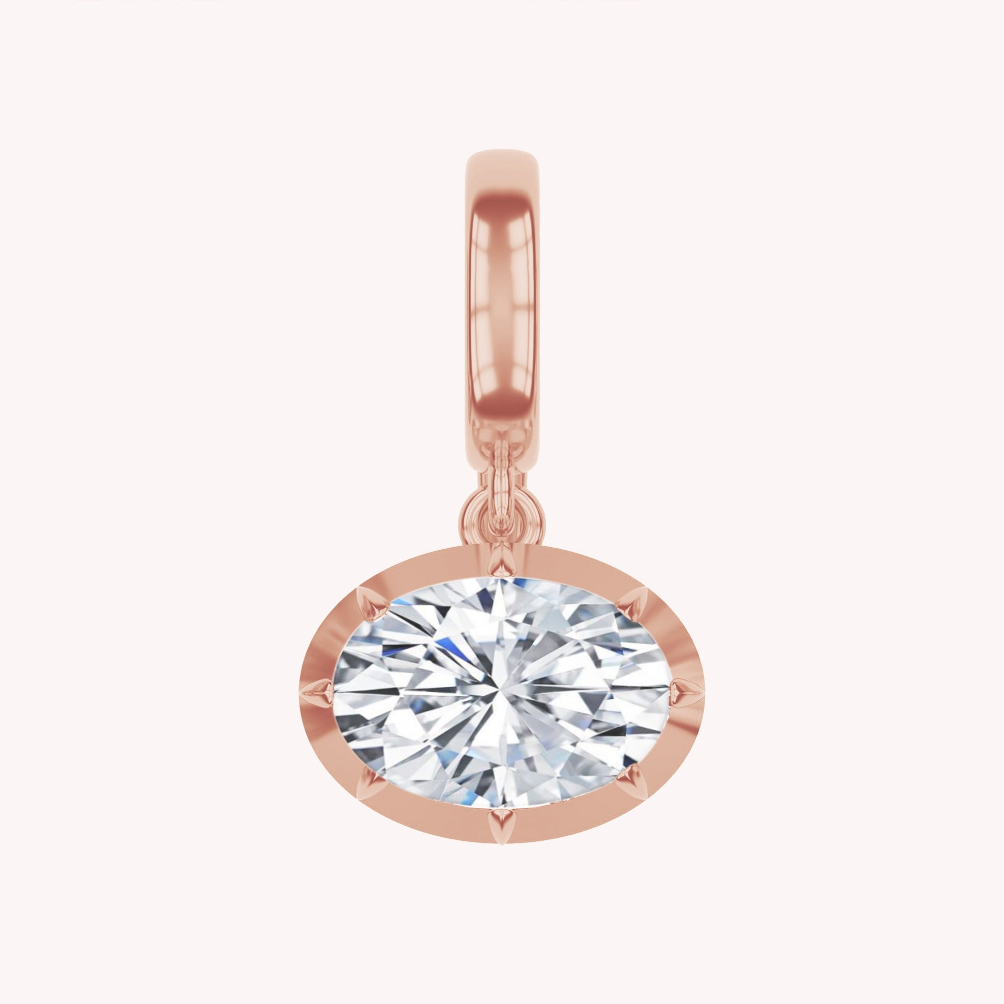 Multi Shape Lab Created Moissanite Solitaire Pendant