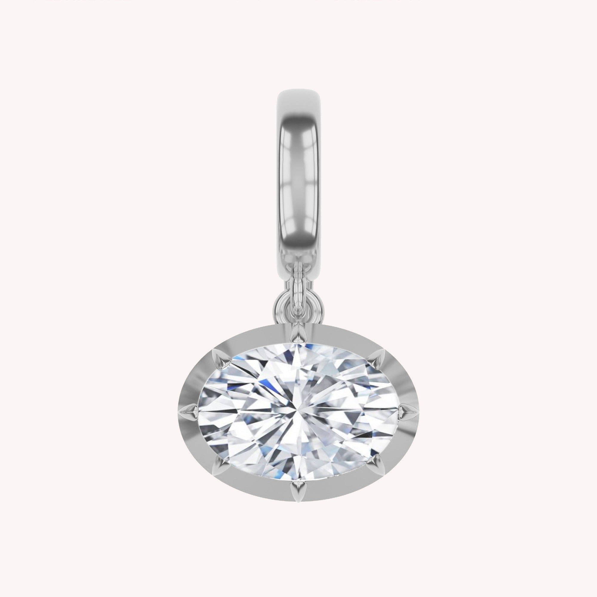 Multi Shape Lab Created Moissanite Solitaire Pendant