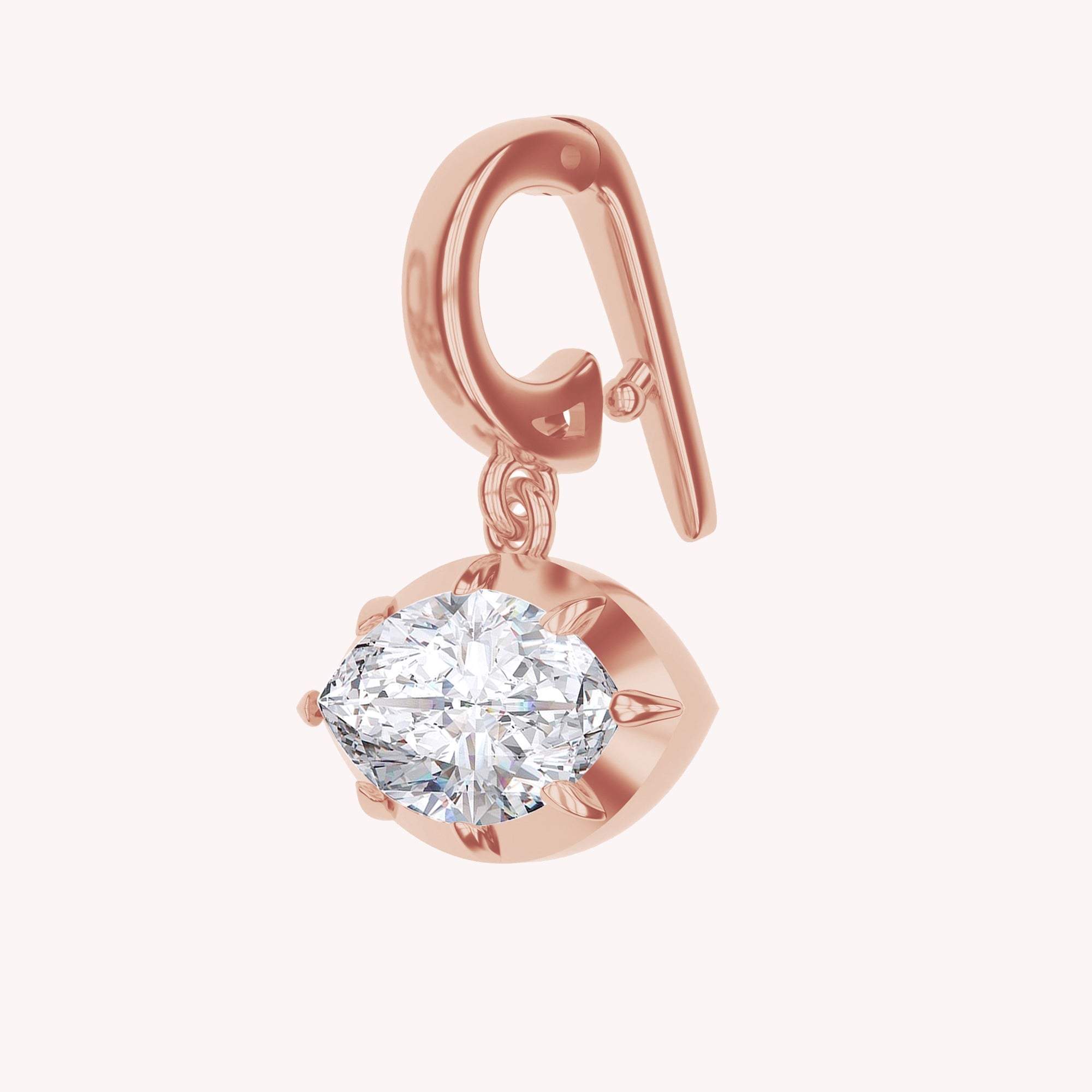 Multi Shape Lab Created Moissanite Solitaire Pendant