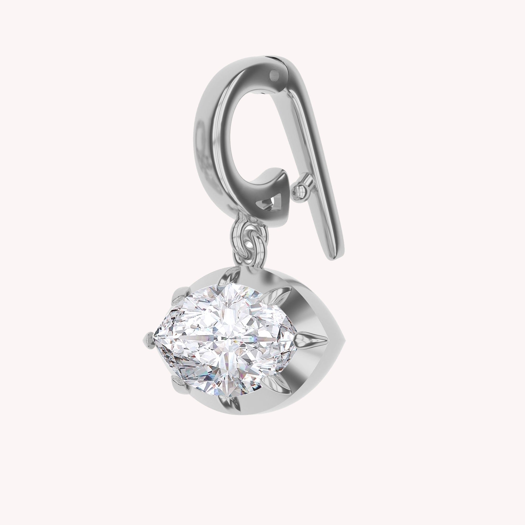 Multi Shape Lab Created Moissanite Solitaire Pendant