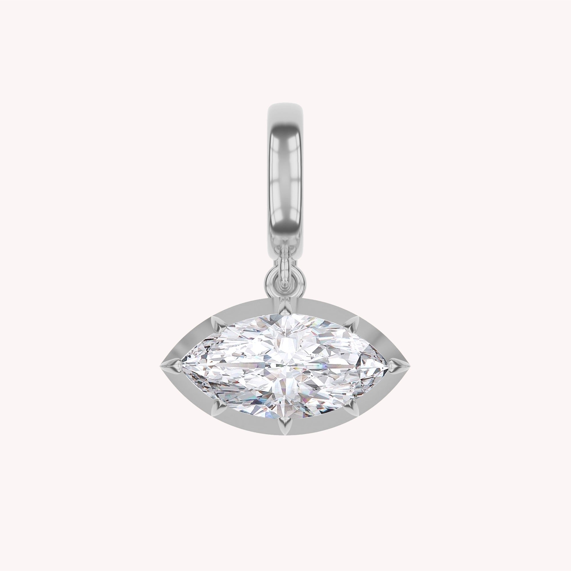 Multi Shape Lab Created Moissanite Solitaire Pendant