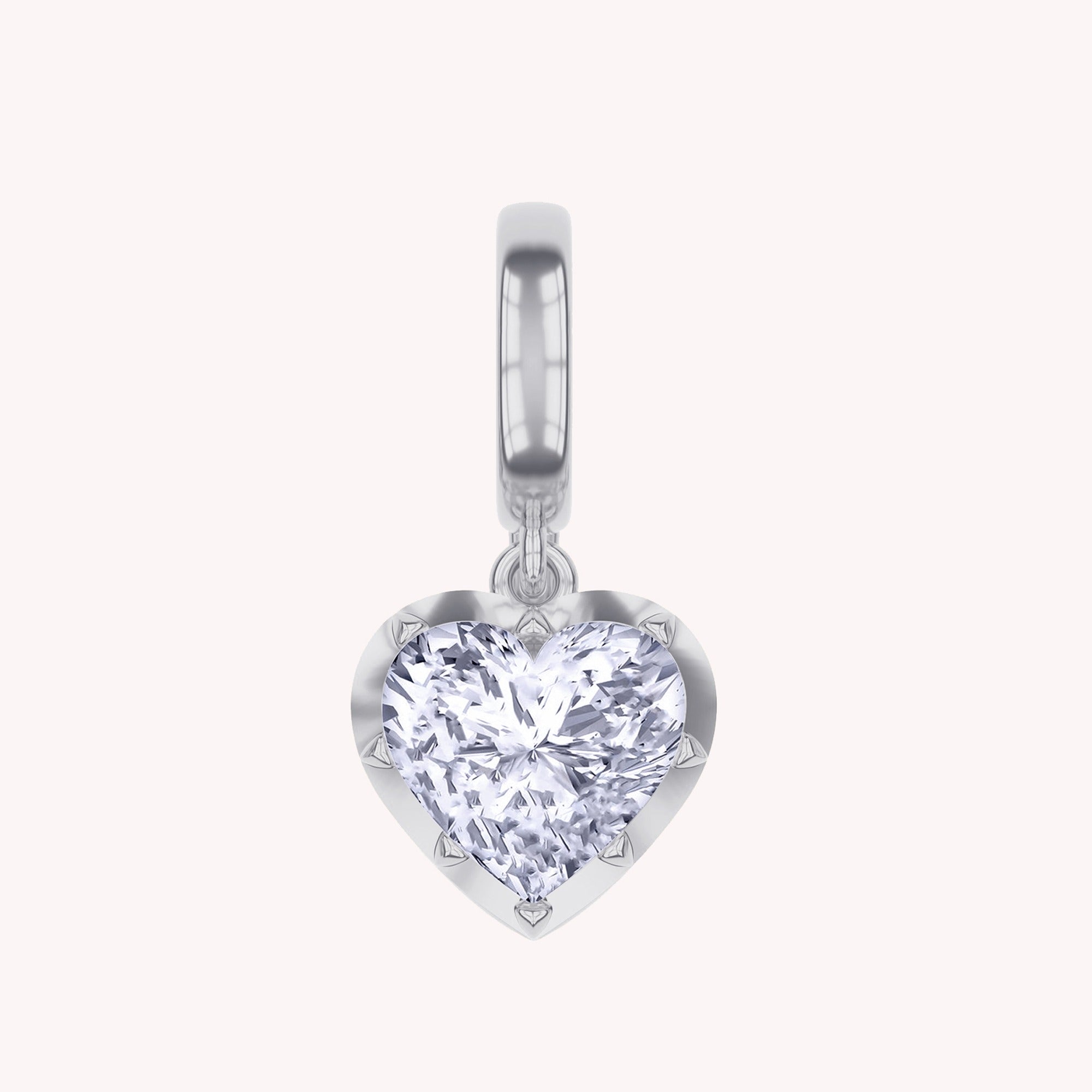 Multi Shape Lab Created Moissanite Solitaire Pendant