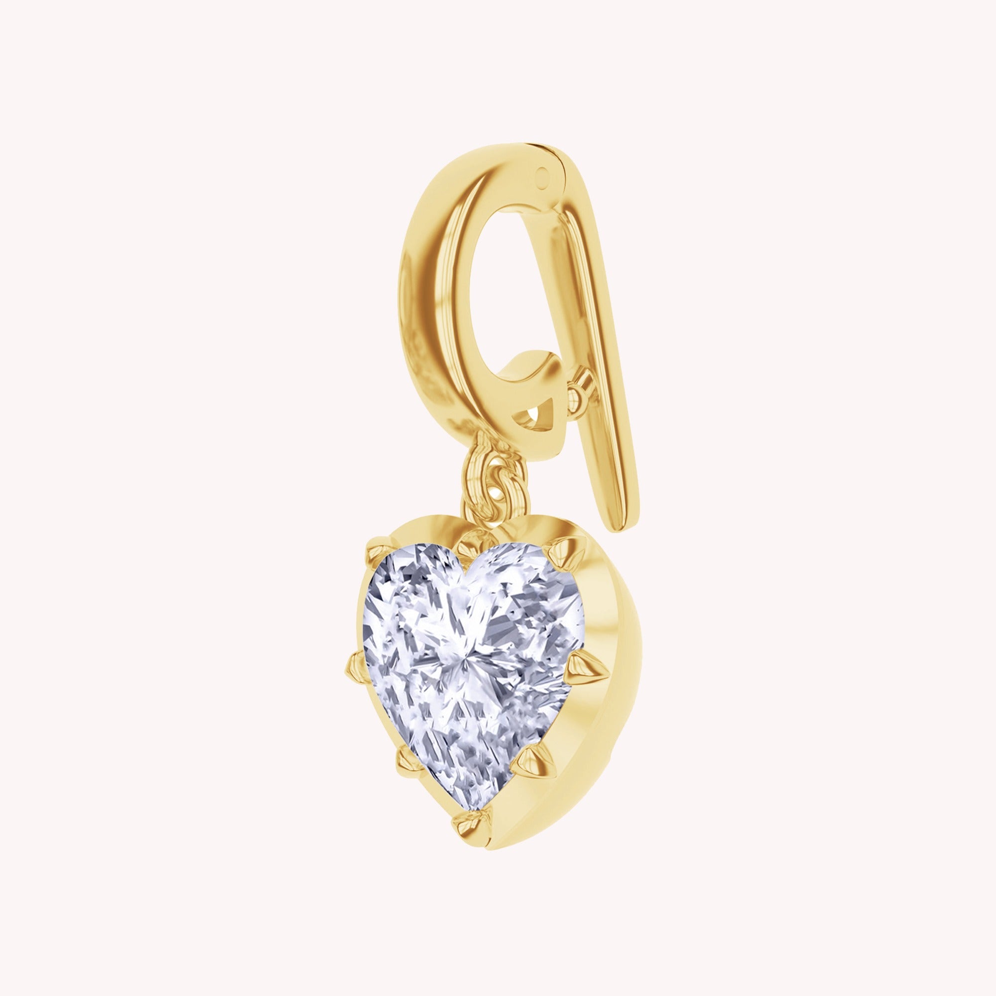 Multi Shape Lab Created Moissanite Solitaire Pendant