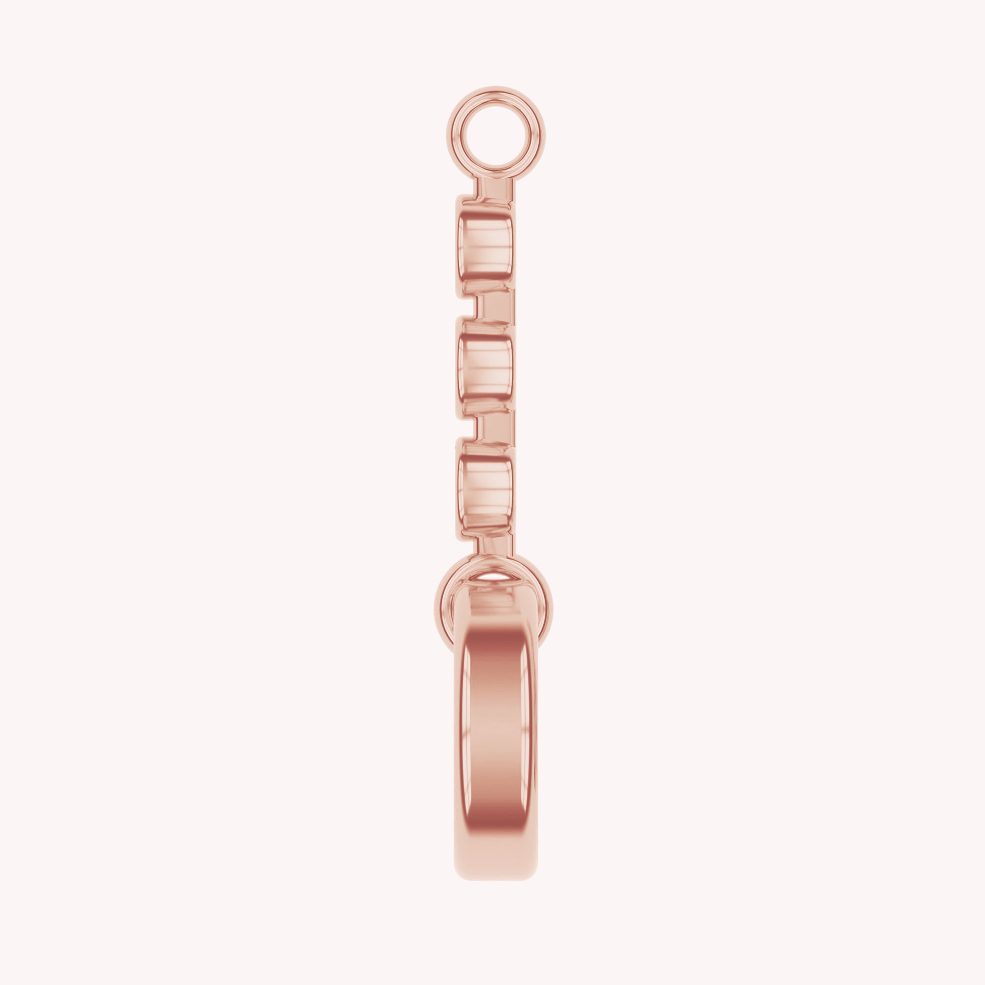 Three Stone Circle Chain Connector