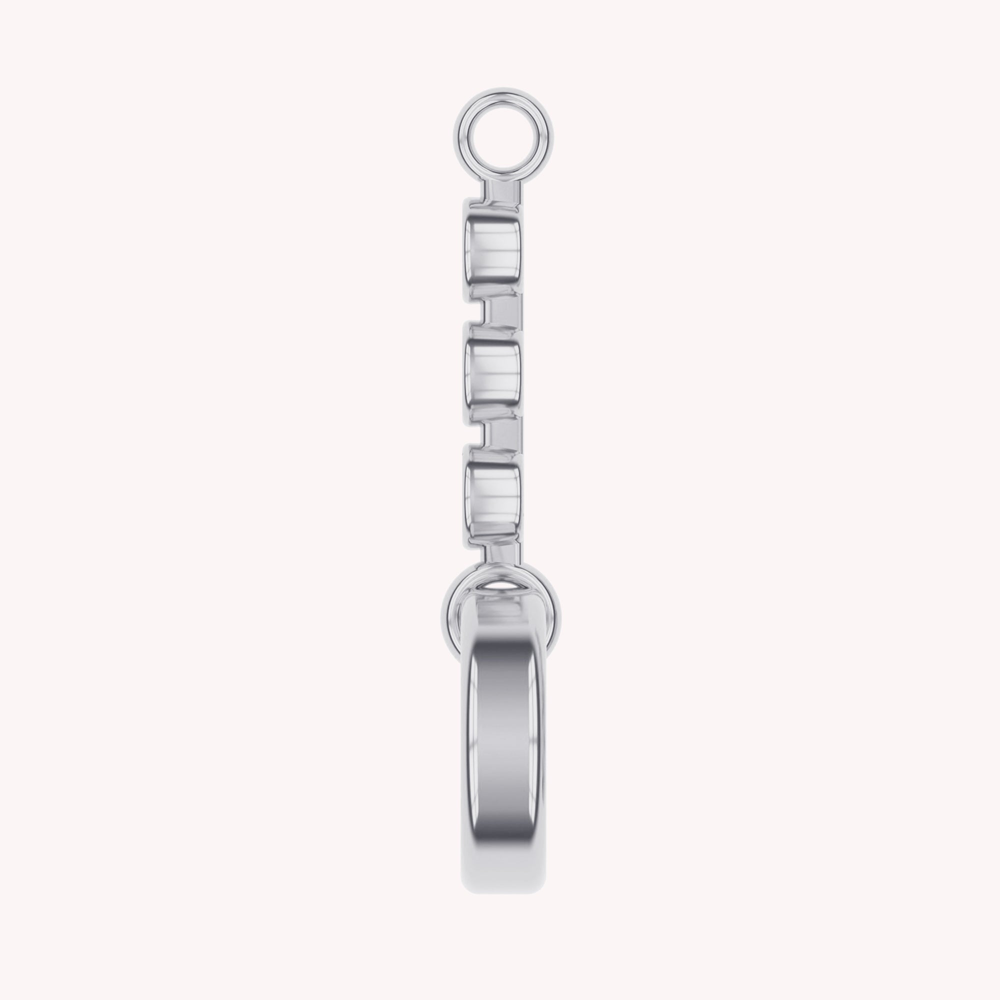 Three Stone Circle Chain Connector