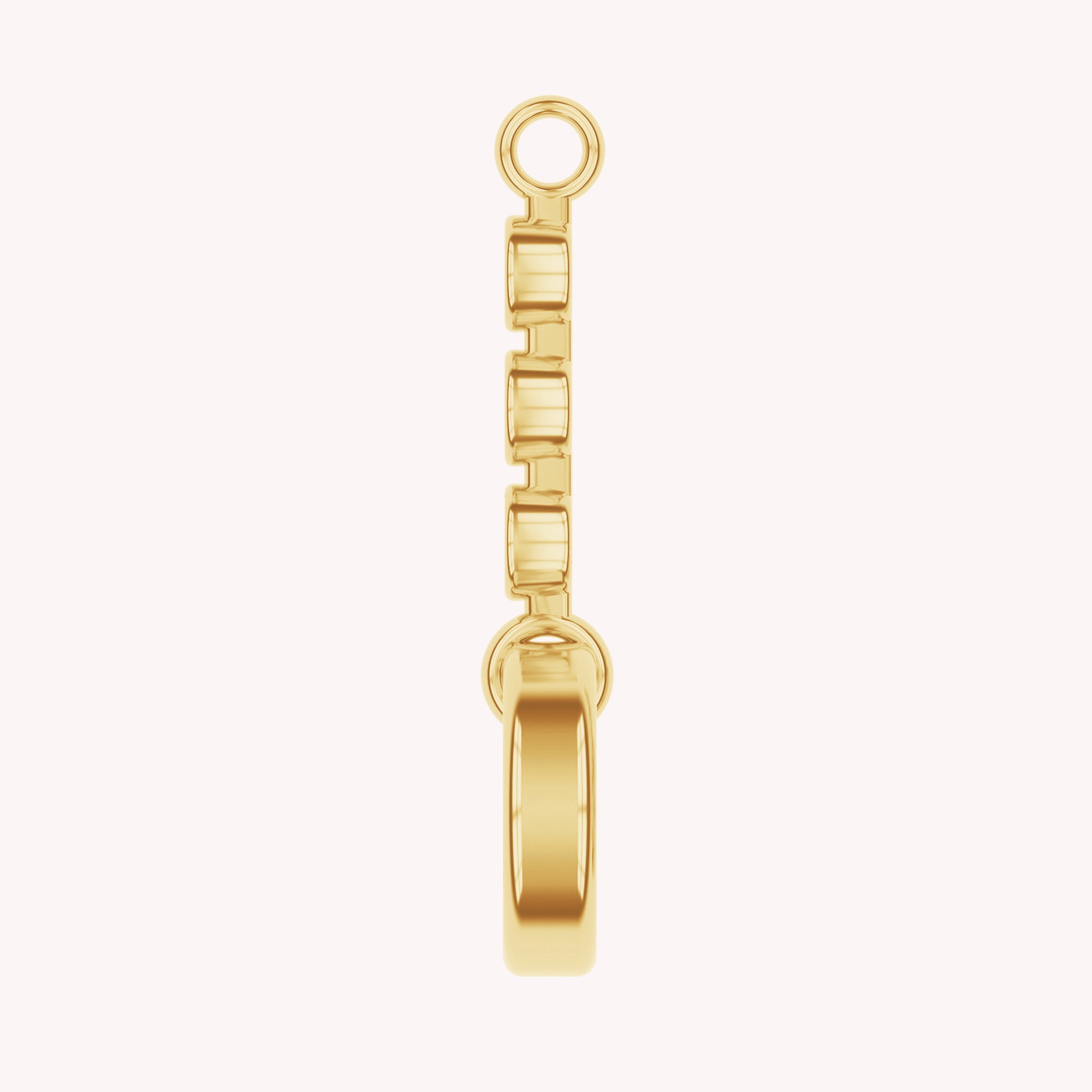 Three Stone Circle Chain Connector