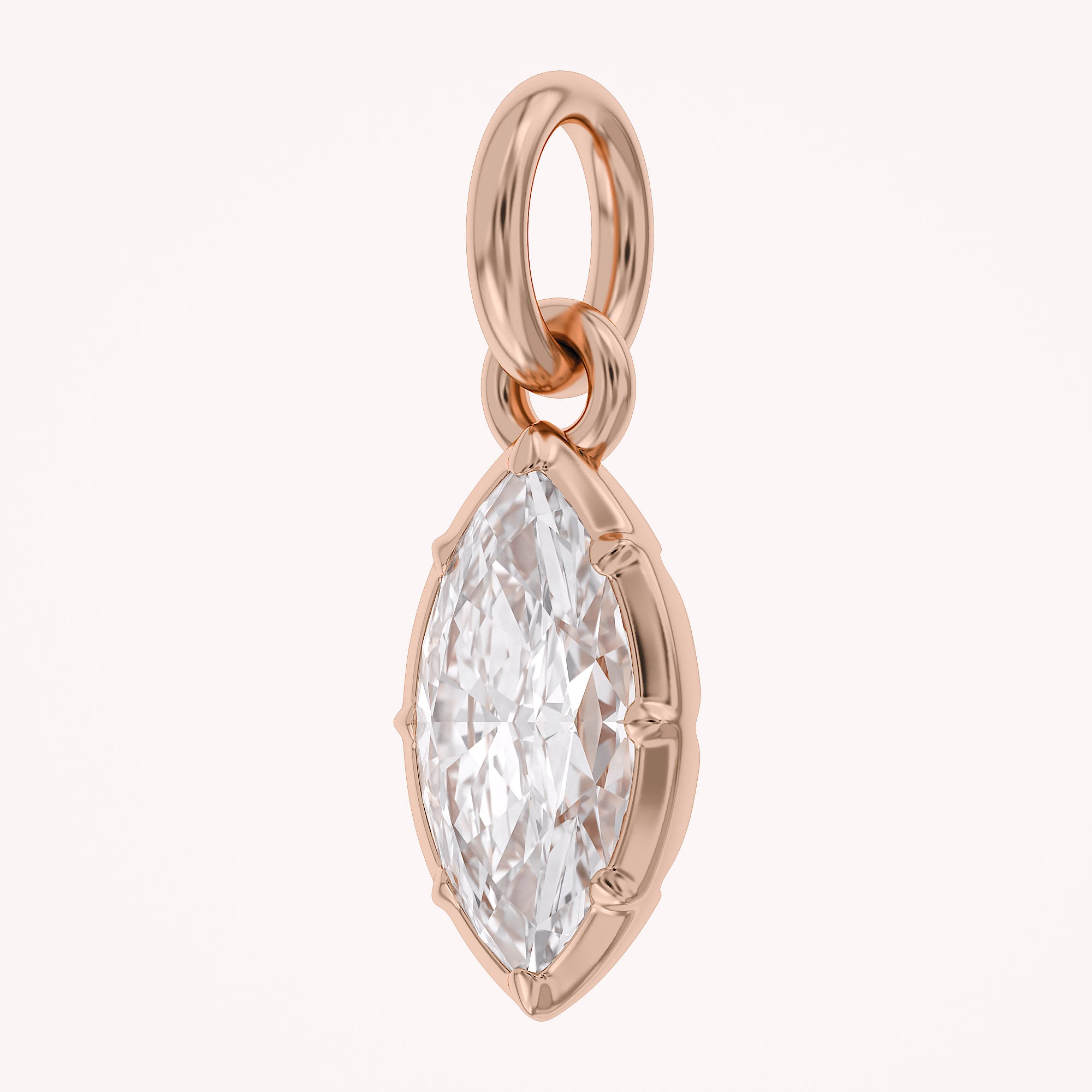 Marquise-Cut Solitaire Pendant | Lab-Grown Diamond
