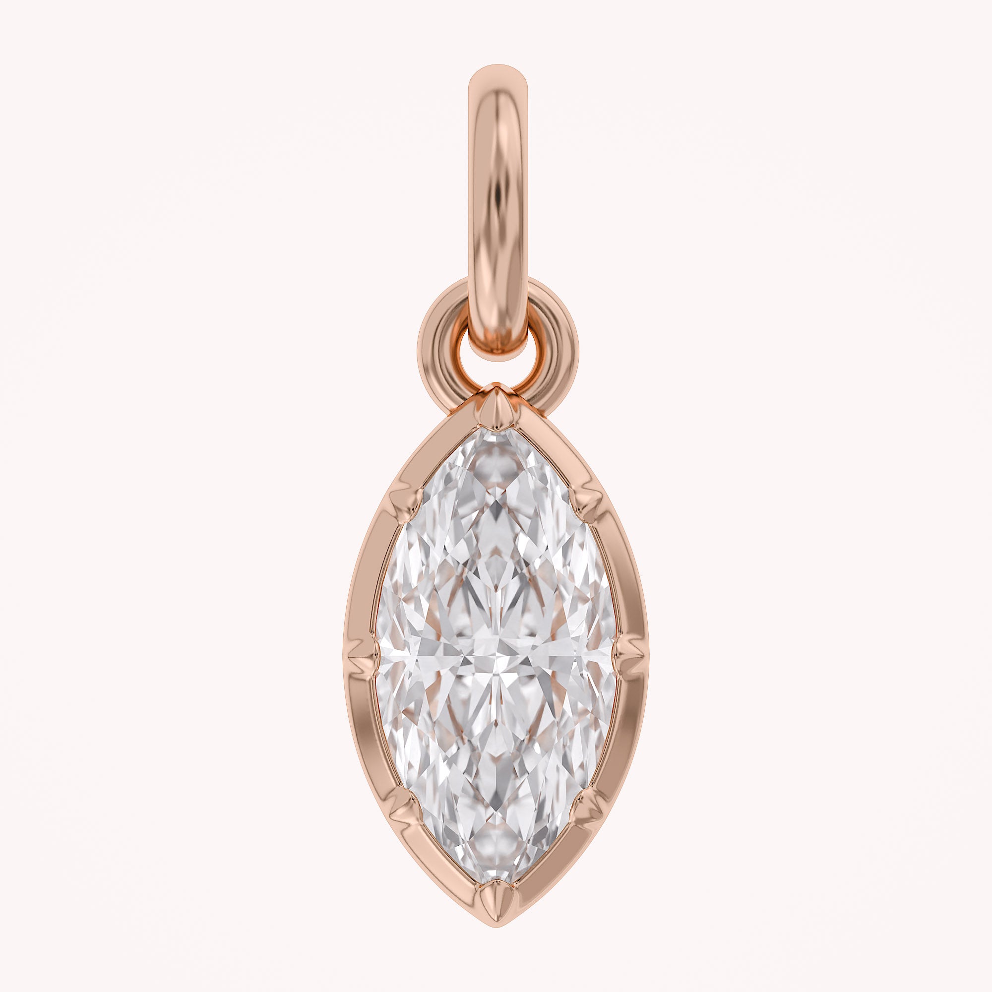Marquise-Cut Solitaire Pendant | Lab-Grown Diamond