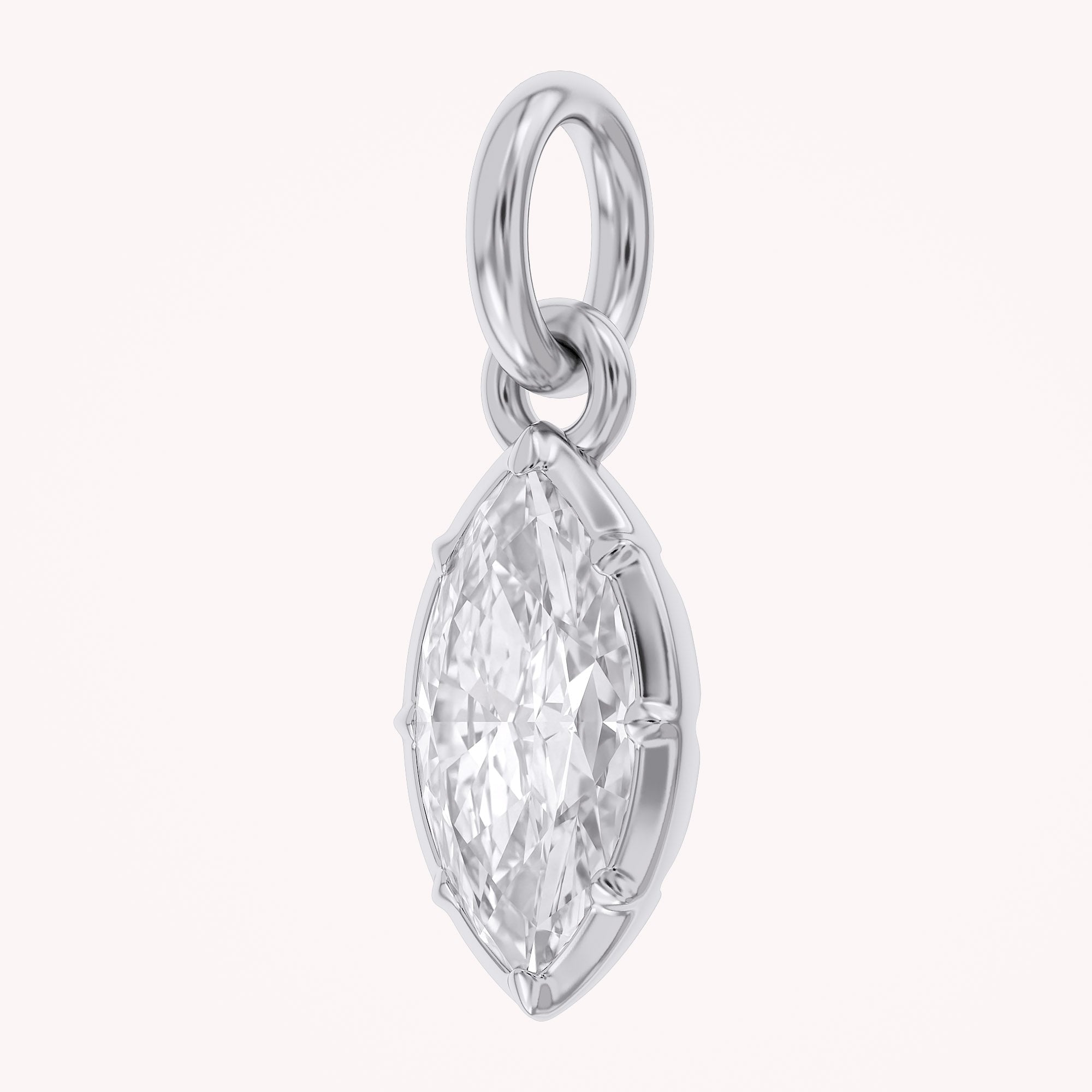 Marquise-Cut Solitaire Pendant | Lab-Grown Diamond