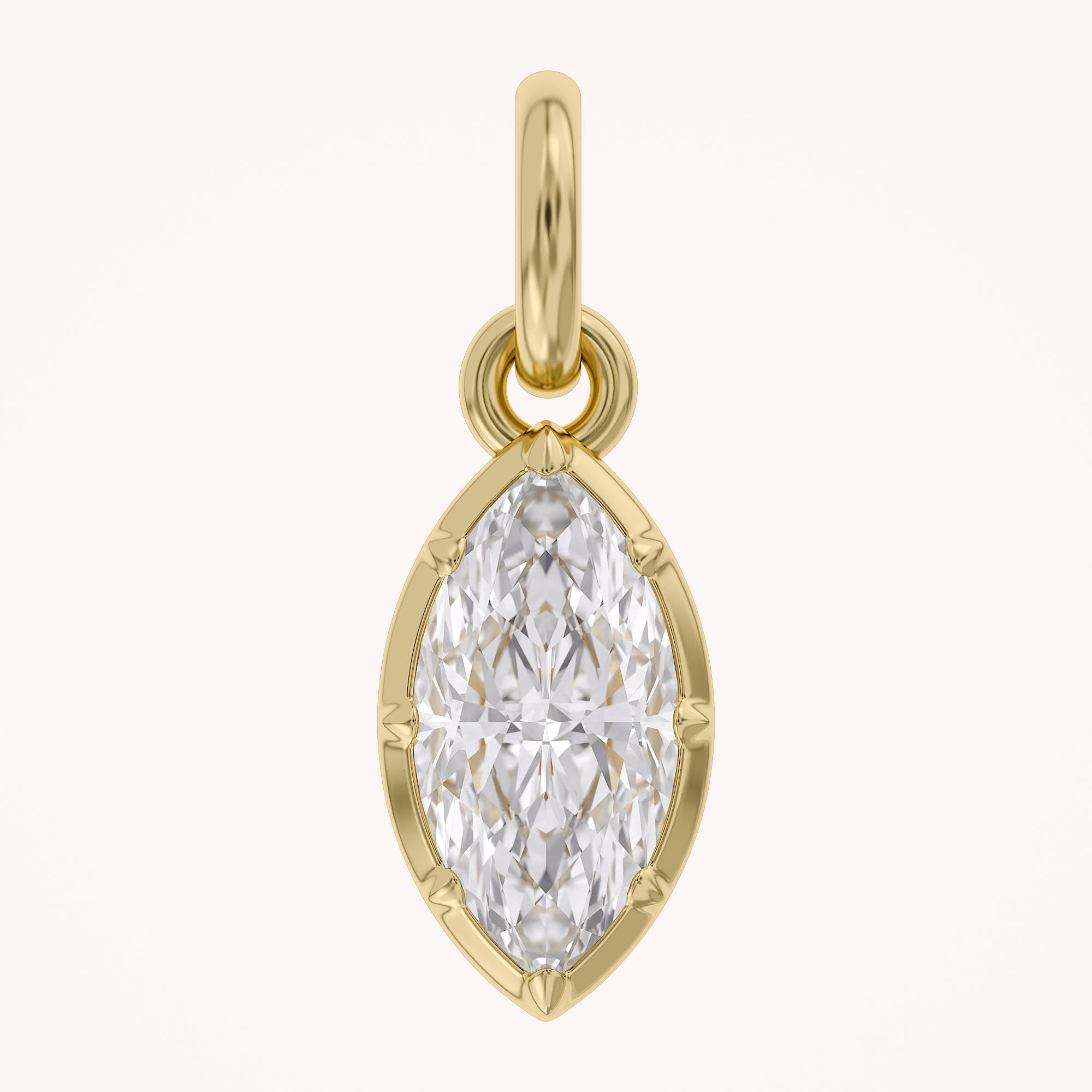 Marquise-Cut Solitaire Pendant | Lab-Grown Diamond
