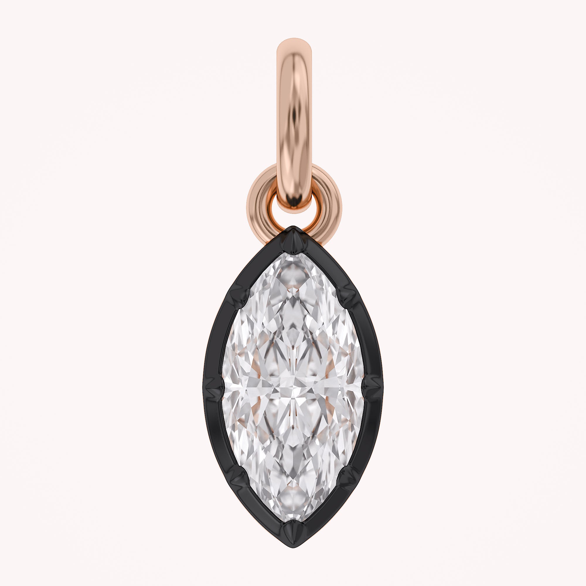 Marquise-Cut Solitaire Pendant | Lab-Grown Diamond