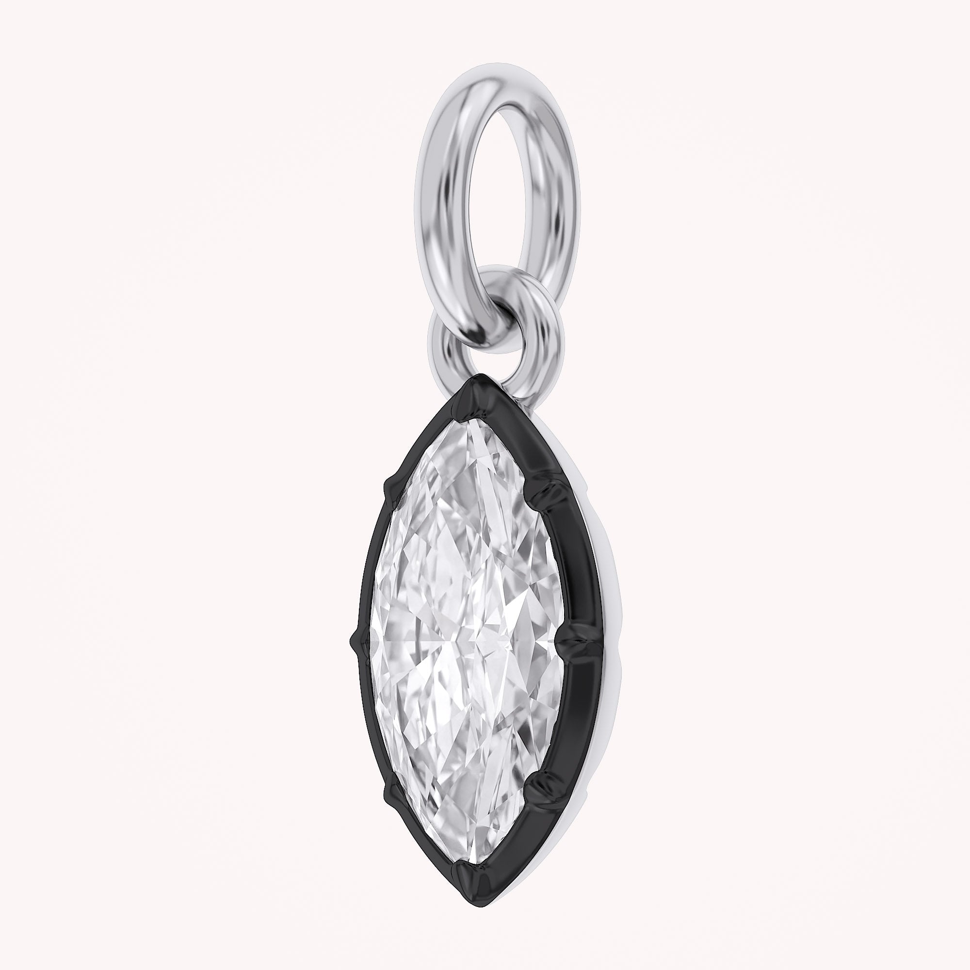 Marquise-Cut Solitaire Pendant | Lab-Grown Diamond
