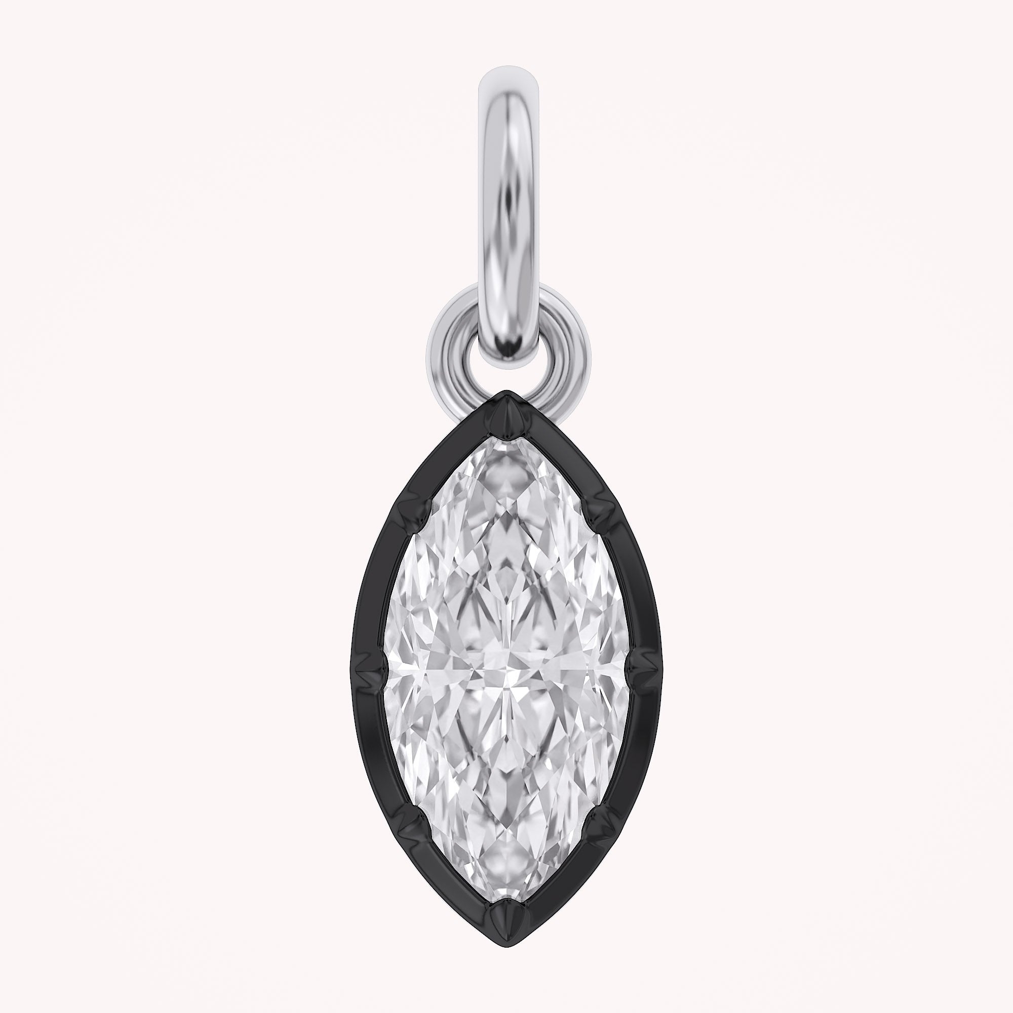 Marquise-Cut Solitaire Pendant | Lab-Grown Diamond