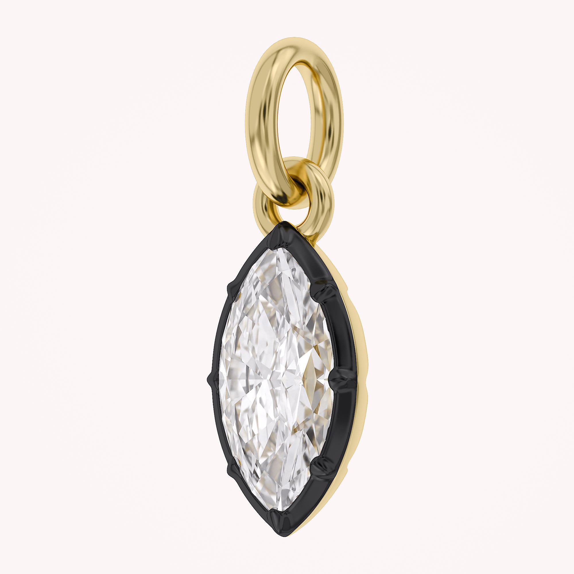 Marquise-Cut Solitaire Pendant | Lab-Grown Diamond