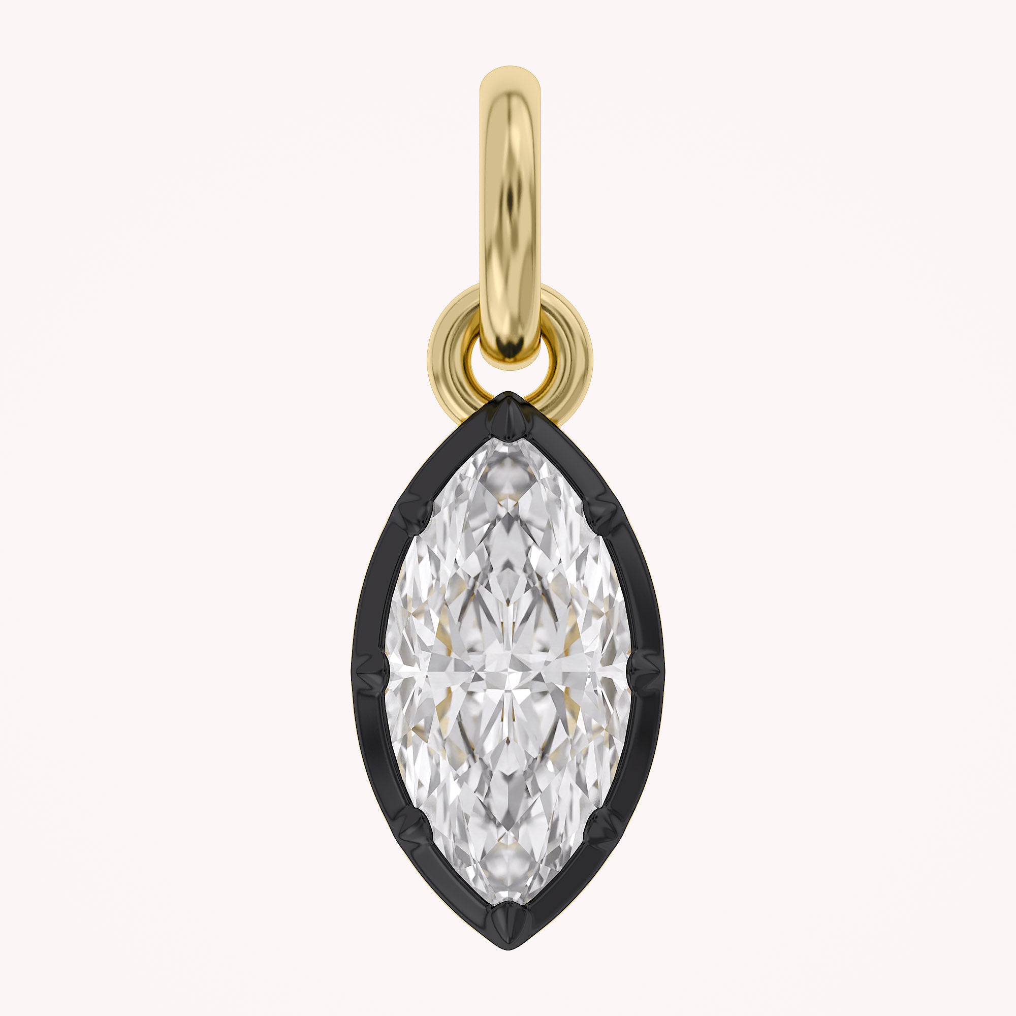 Marquise-Cut Solitaire Pendant | Lab-Grown Diamond
