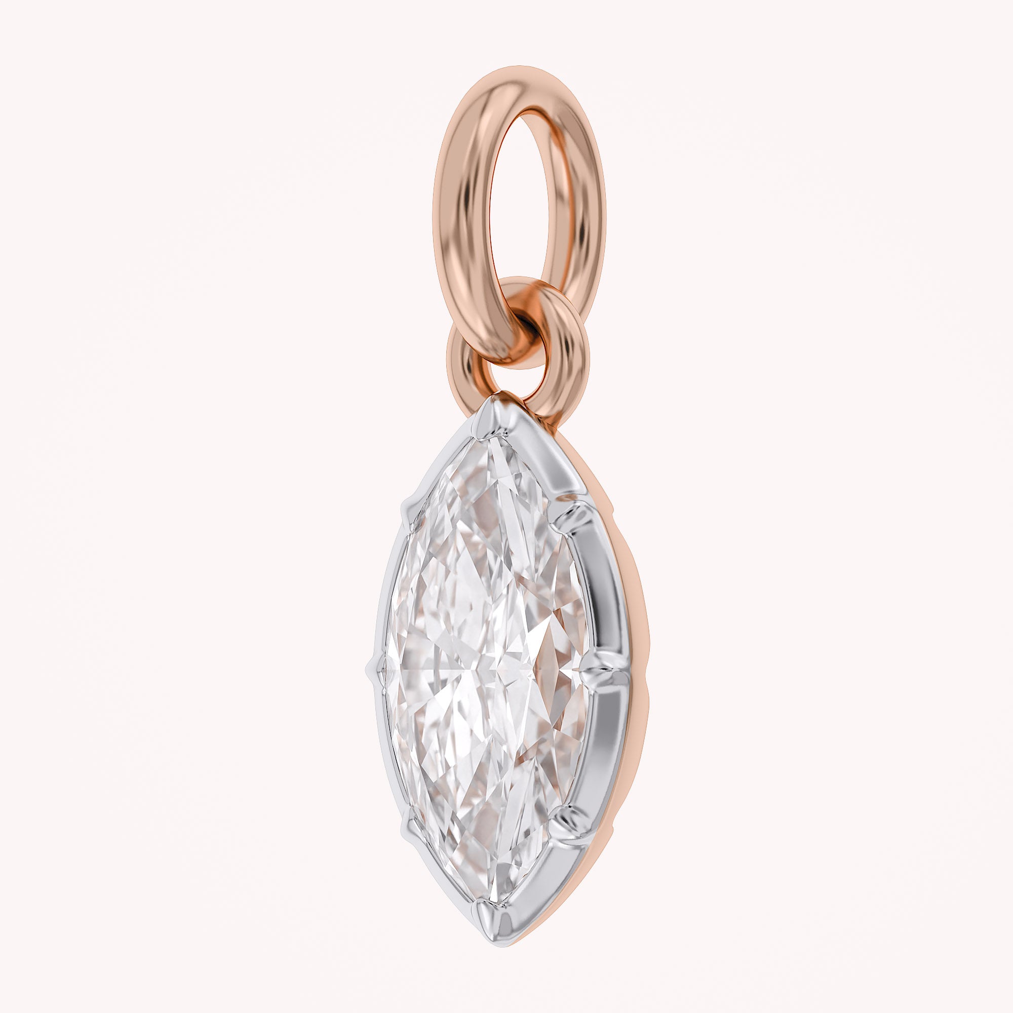 Marquise-Cut Solitaire Pendant | Lab-Grown Diamond