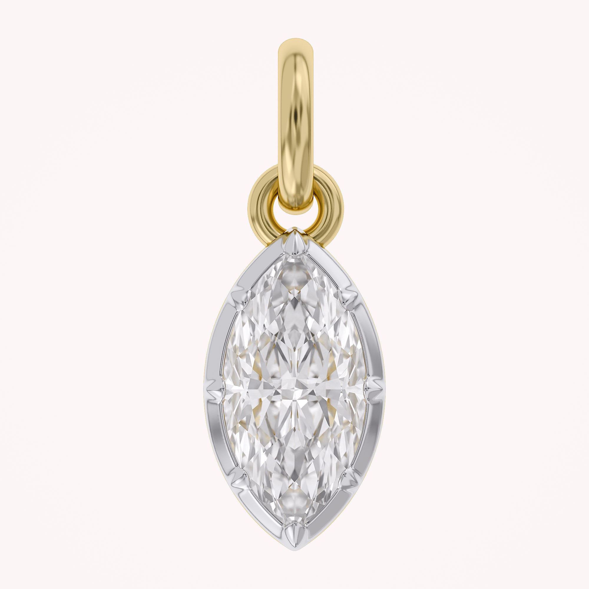 Marquise-Cut Solitaire Pendant | Lab-Grown Diamond