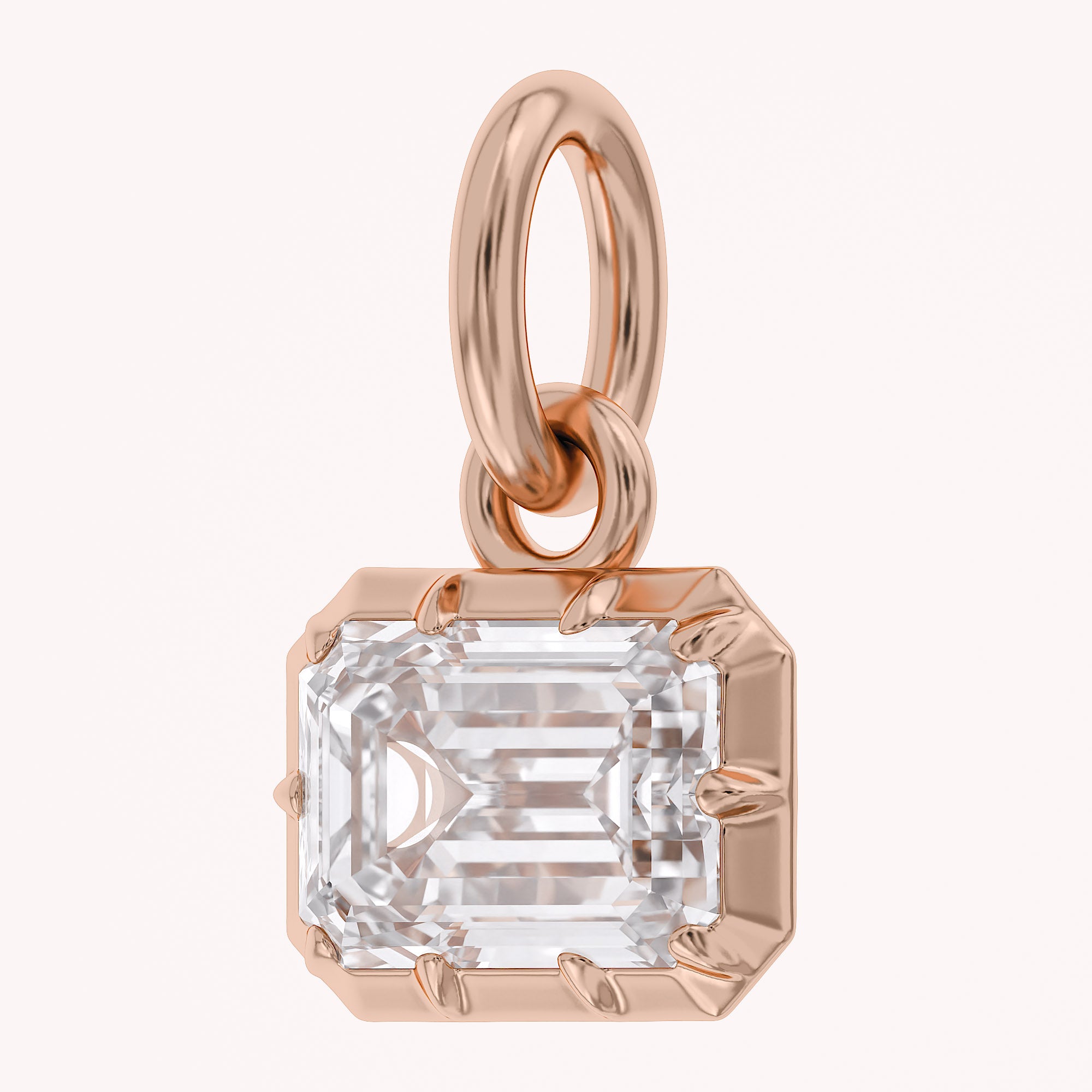 Emerald-Cut Solitaire Pendant | Lab-Grown Diamond