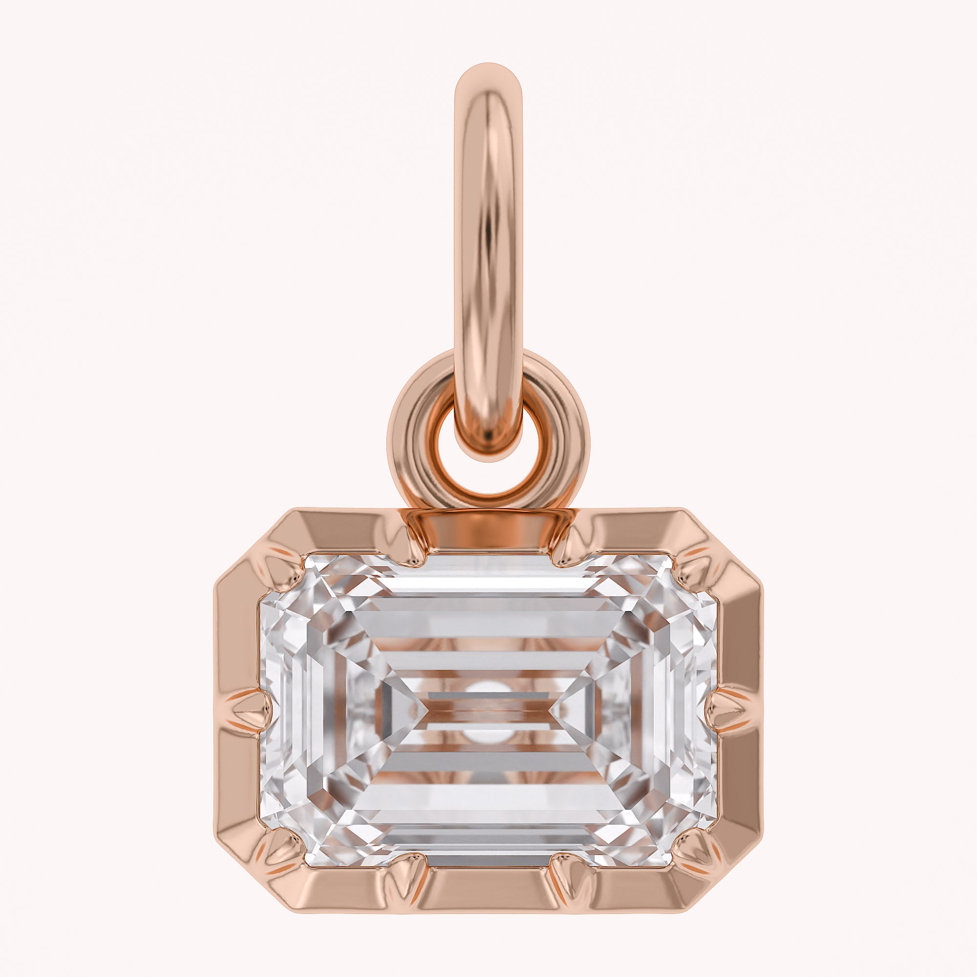 Emerald-Cut Solitaire Pendant | Lab-Grown Diamond