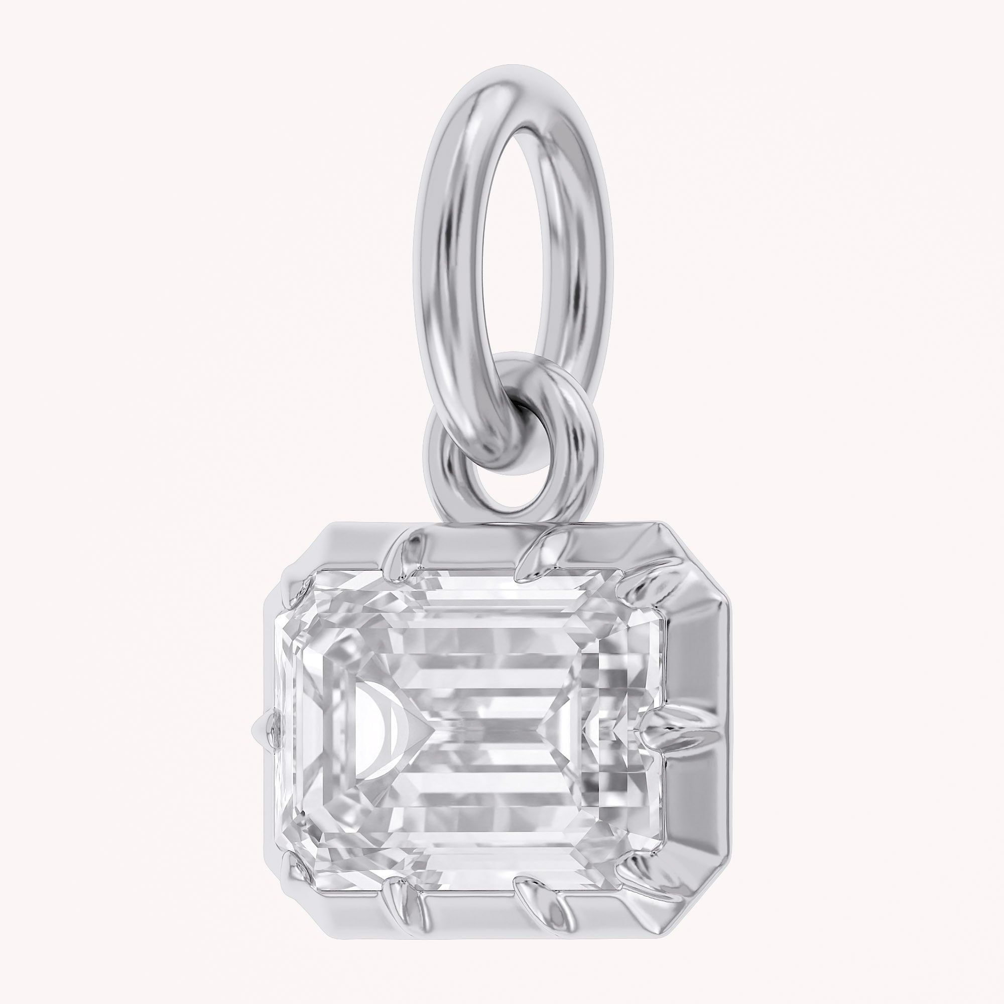 Emerald-Cut Solitaire Pendant | Lab-Grown Diamond