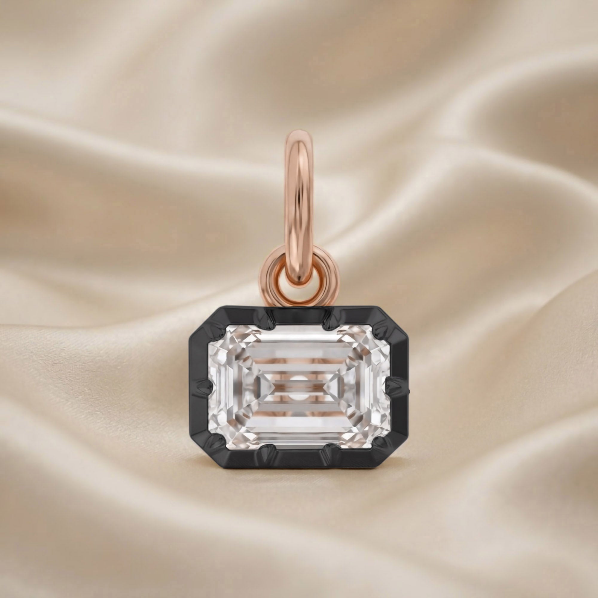 Emerald-Cut Solitaire Pendant | Lab-Grown Diamond