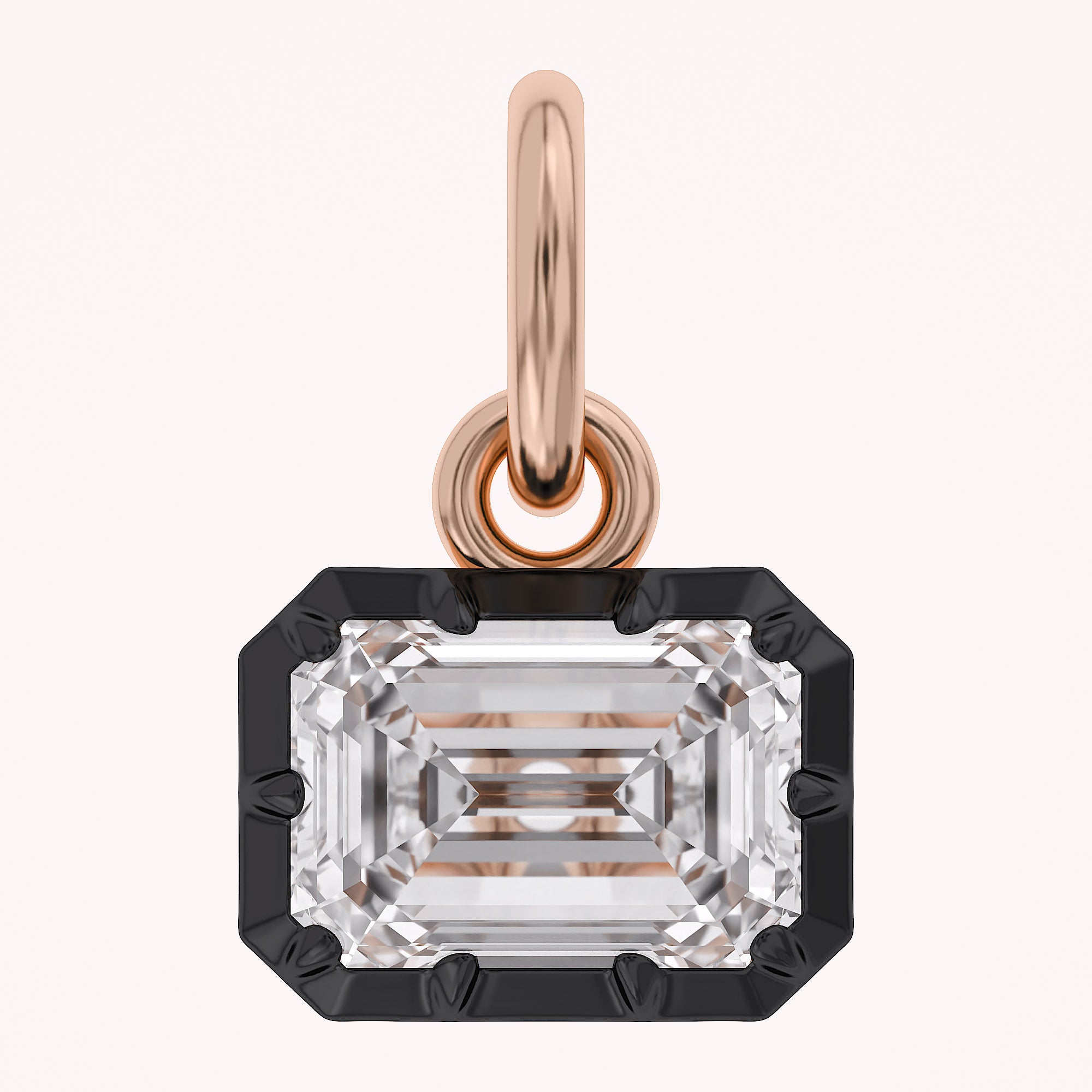 Emerald-Cut Solitaire Pendant | Lab-Grown Diamond