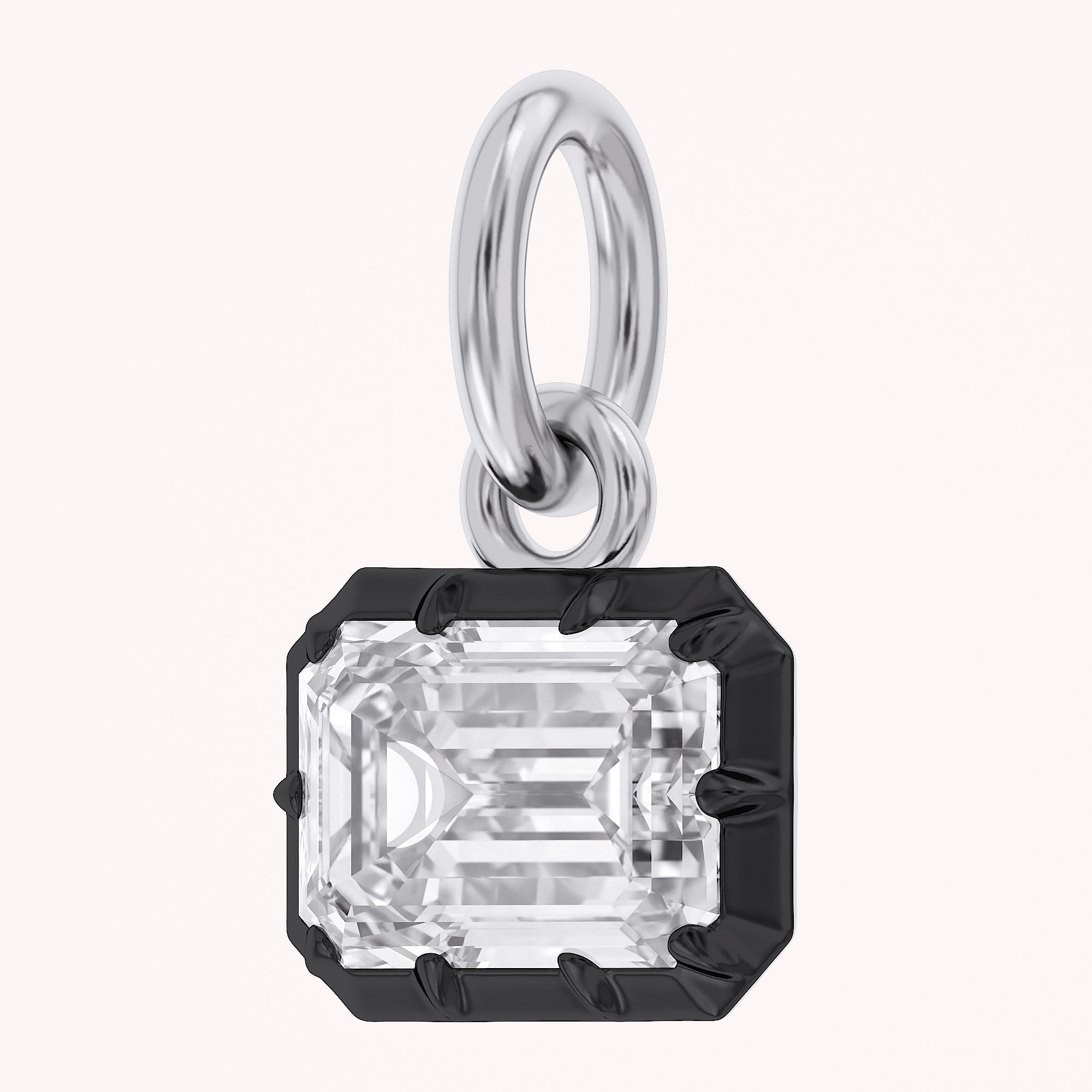Emerald-Cut Solitaire Pendant | Lab-Grown Diamond