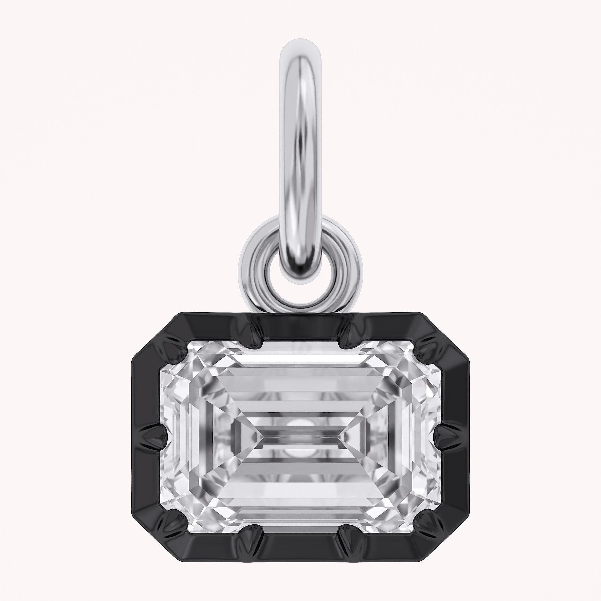 Emerald-Cut Solitaire Pendant | Lab-Grown Diamond