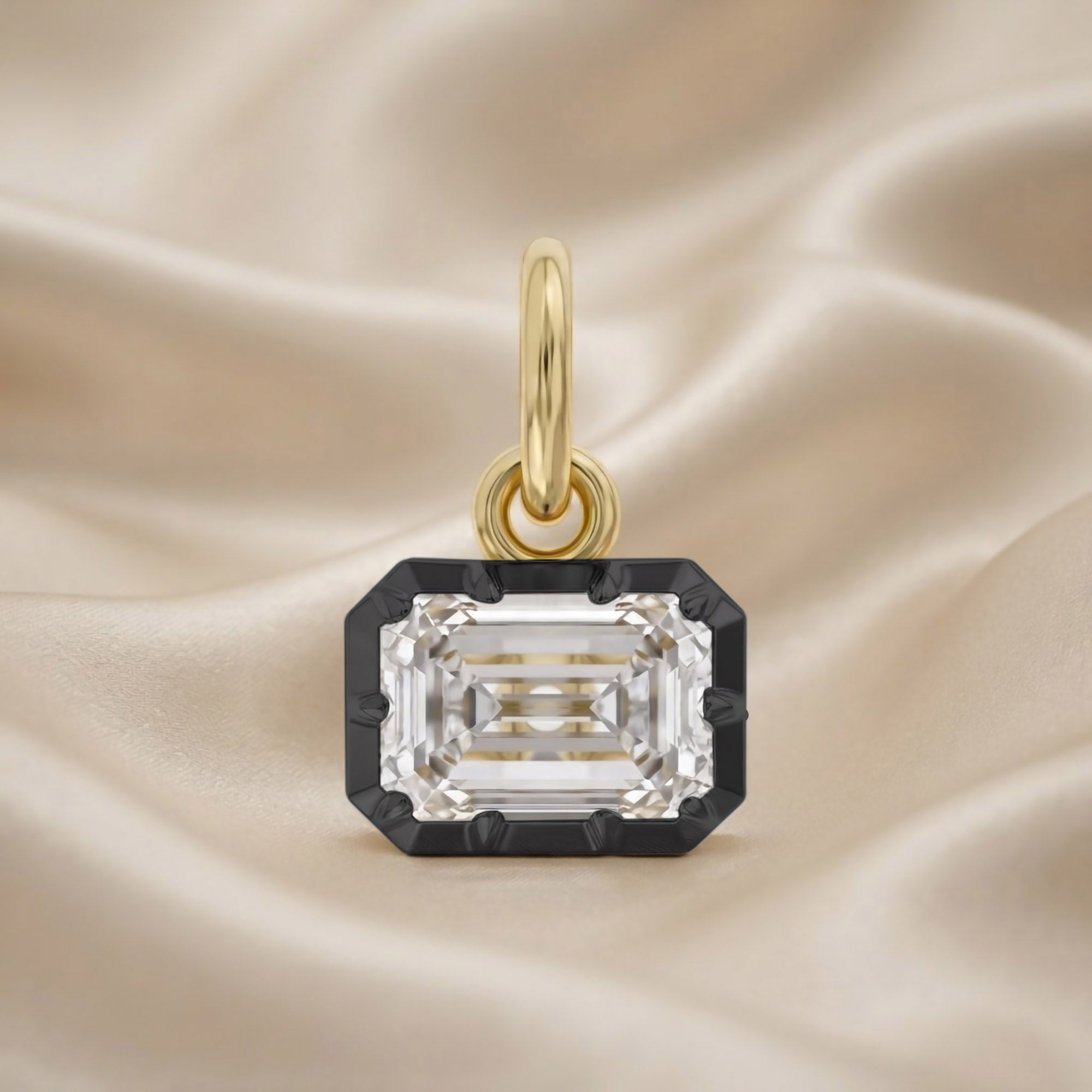 Emerald-Cut Solitaire Pendant | Lab-Grown Diamond